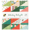 Cardstock Stack Holiday Delight 6&quot; / Cartulina Doble Cara Holiday Delight Con Foil