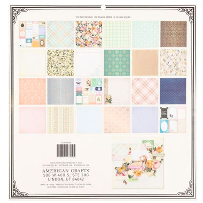 Brighton Paper Pad 12" / Block de Papel Doble Cara Decorativo Descontinuado BoBunny