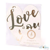 Cards &amp; Envelopes Heart Foil  Gold/ Tarjetas de Corazón y Sobre con Foil Dorado