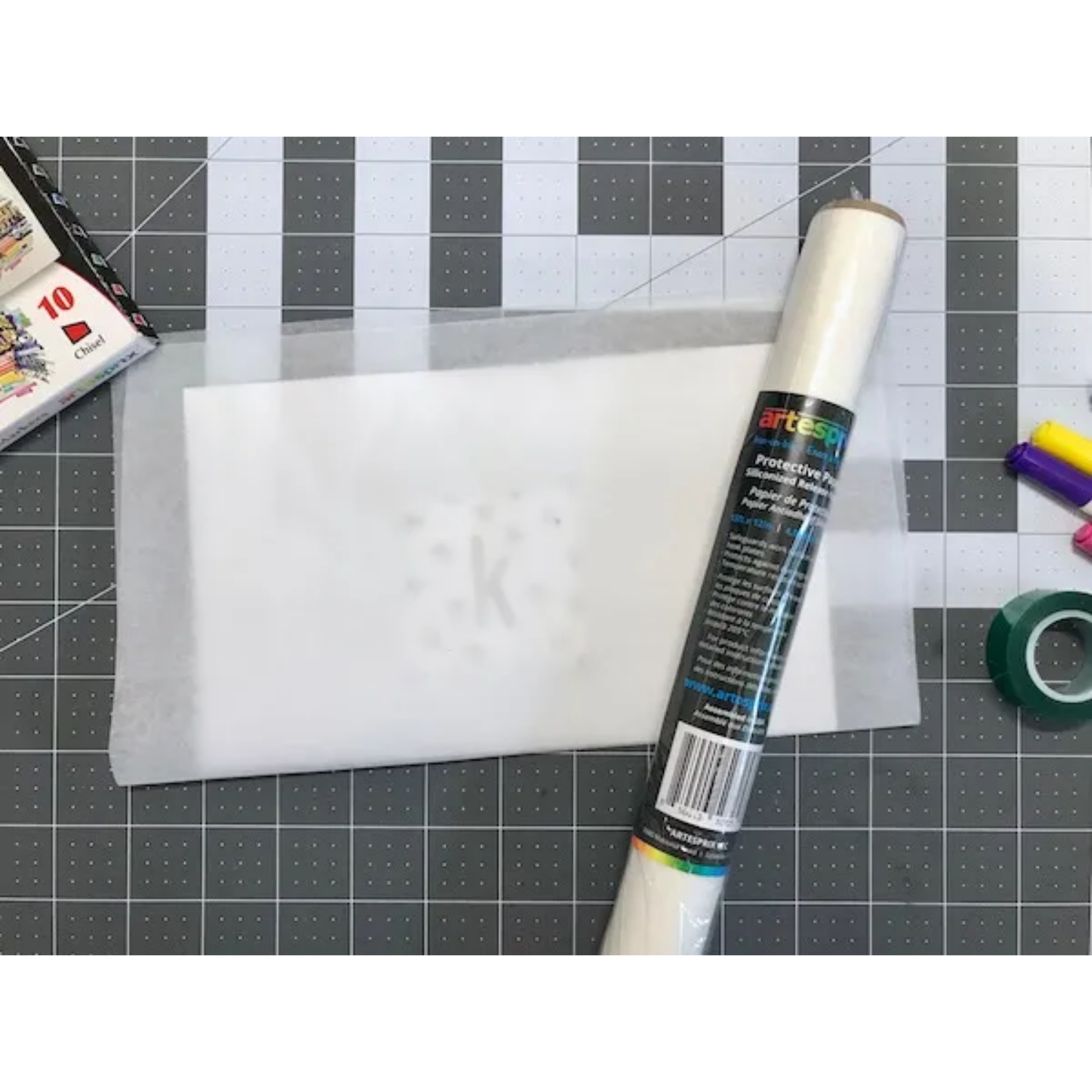Iron-On-Ink Protective Paper / Papel Protector Termoadhesivo Acetato y Especializados Artesprix