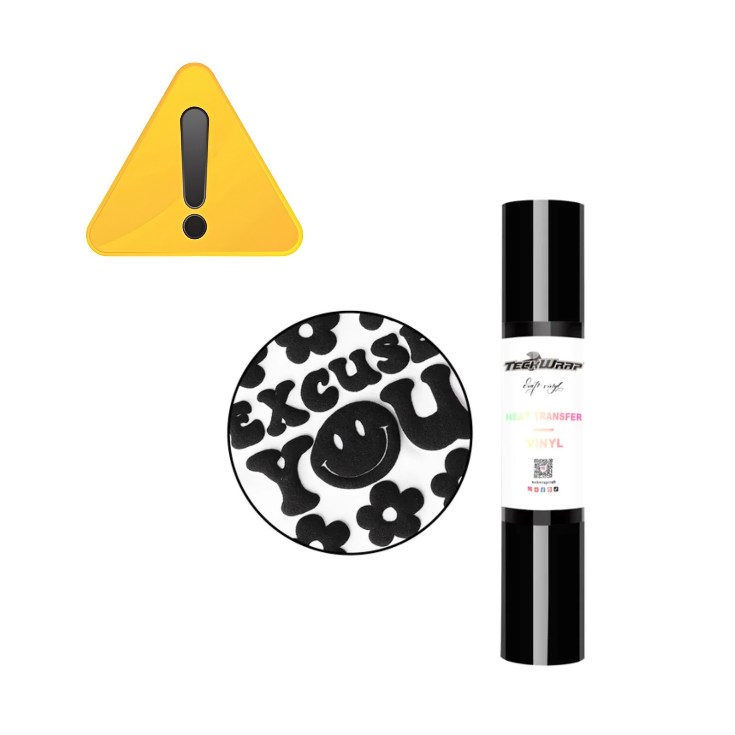 EA Black Glitter Puff Heat Transfer Vinyl / Vinil Termoadhesivo Inflable Negro