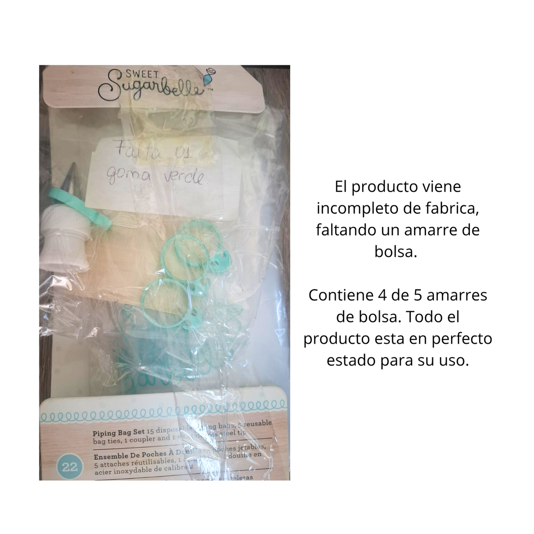 EA Piping Bag Set Sweet Sugarbelle / Set de Manga Pastelera Descontinuado American Crafts