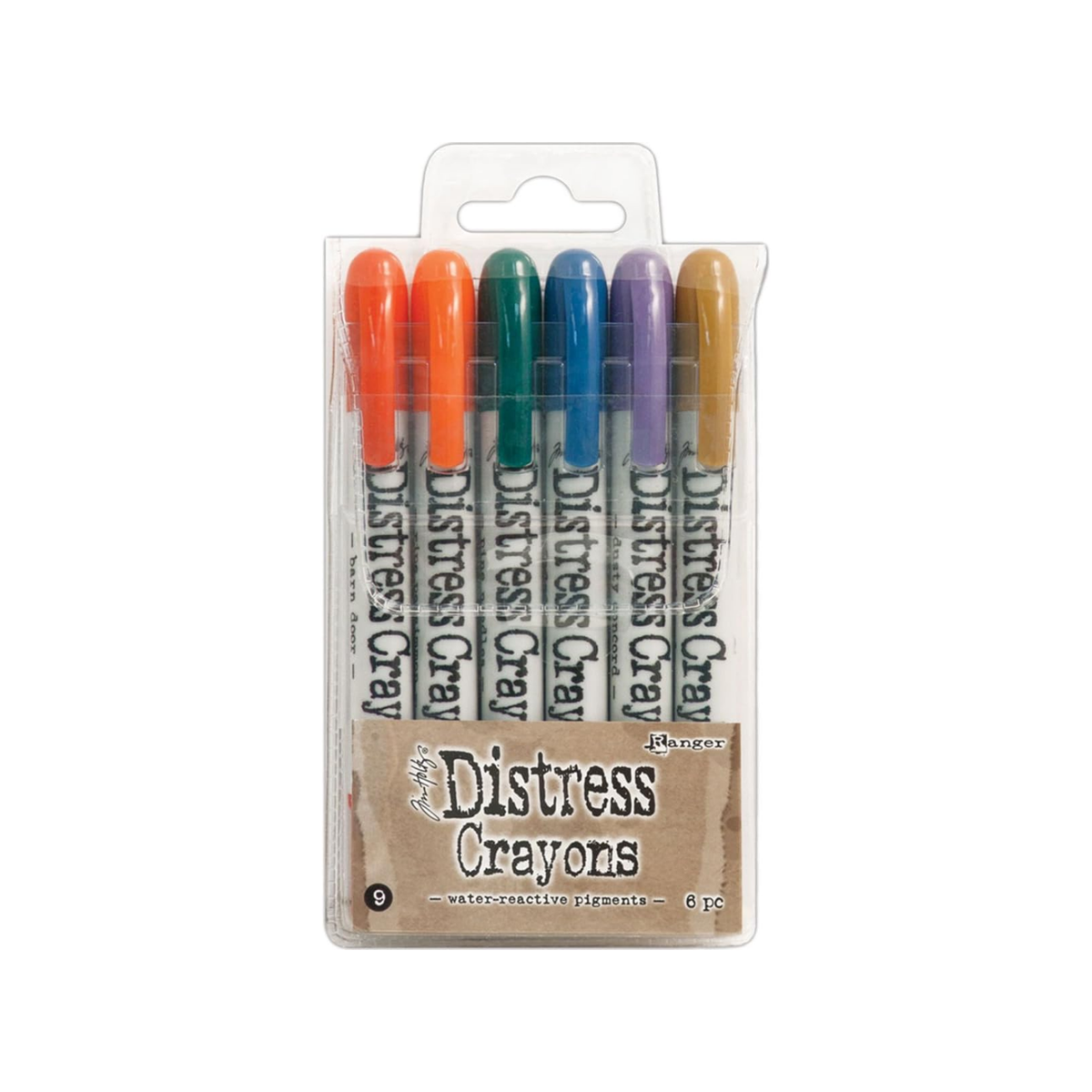 Tim Holtz Crayons Water-Reactive Pigments Set 
