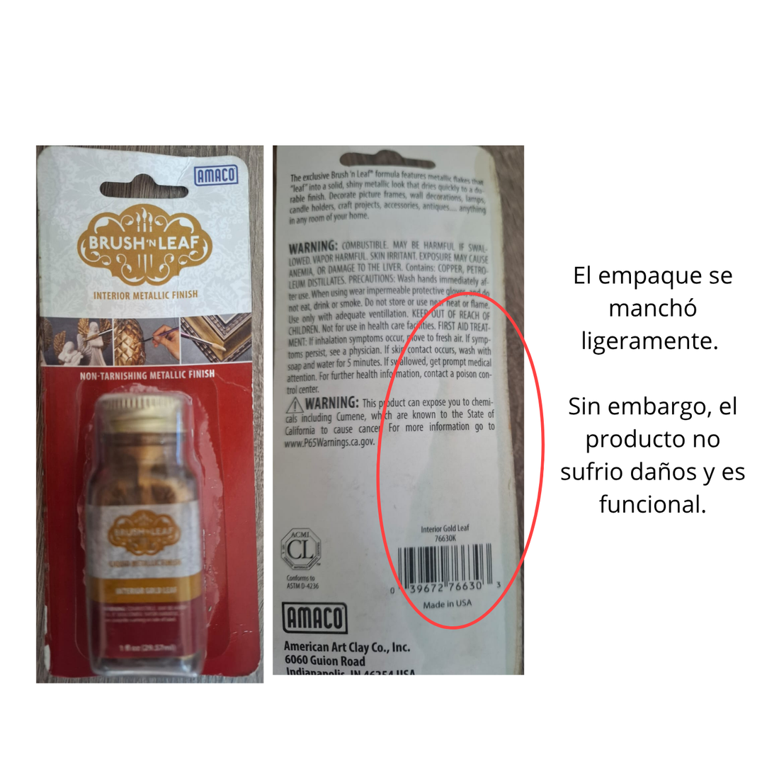 EA - Interior Metallic Paint Gold / Pintura Metálica para Interiores Oro Pinturas Amaco