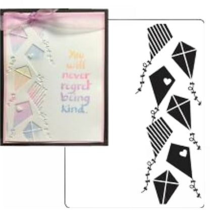 Embossing Folder Stacked Kites / Folder de Grabado Papalotes Folders de Grabado Darice