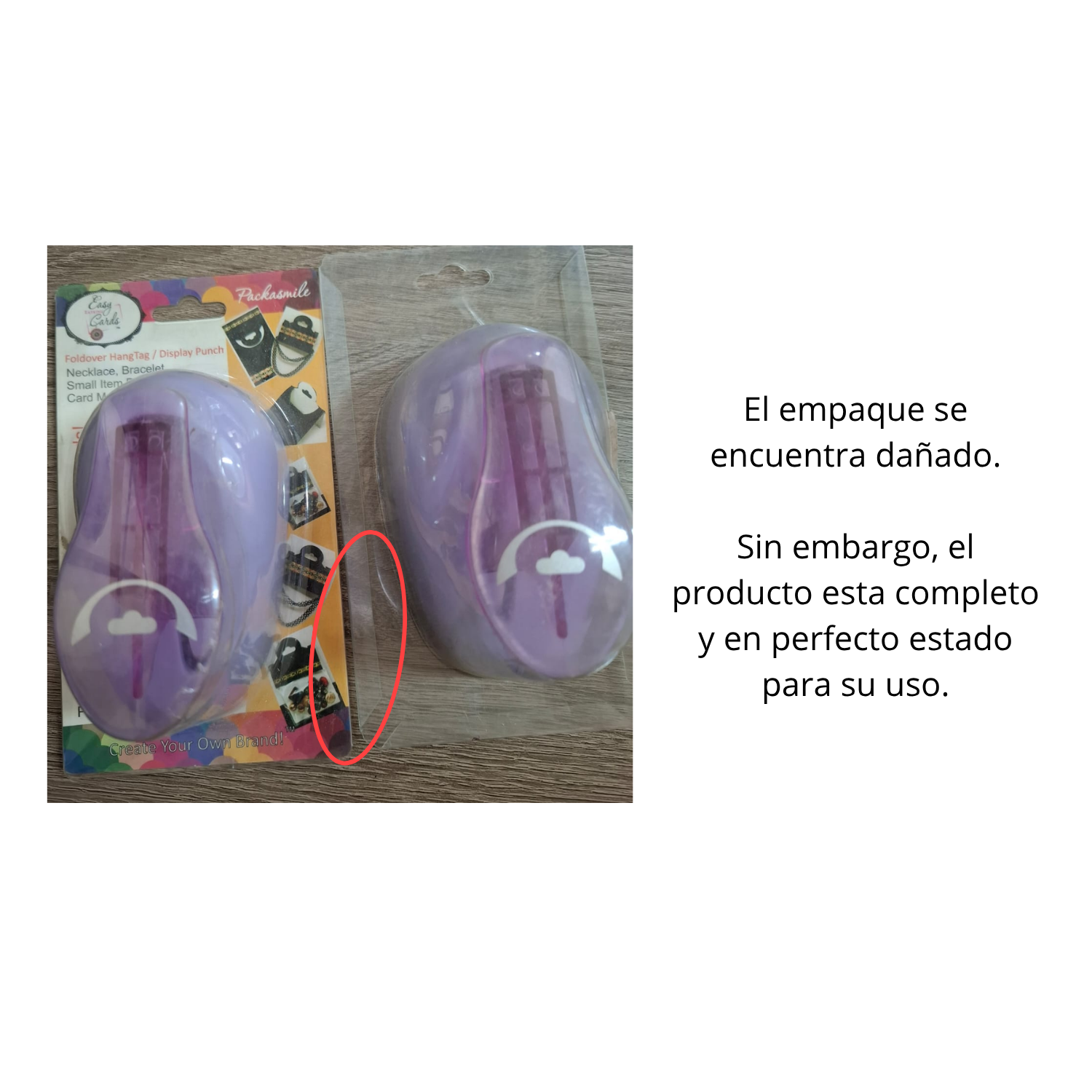 EA Foldover Display Card Punch / Perforadora para Exhibidores Perforadoras Easy Earring Cards