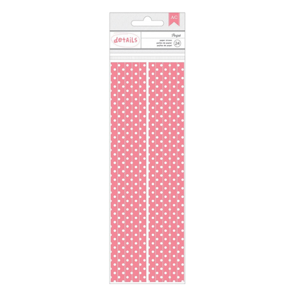 Paper Straws / Popote de Papel Decorativo Rosa Repostería American Crafts
