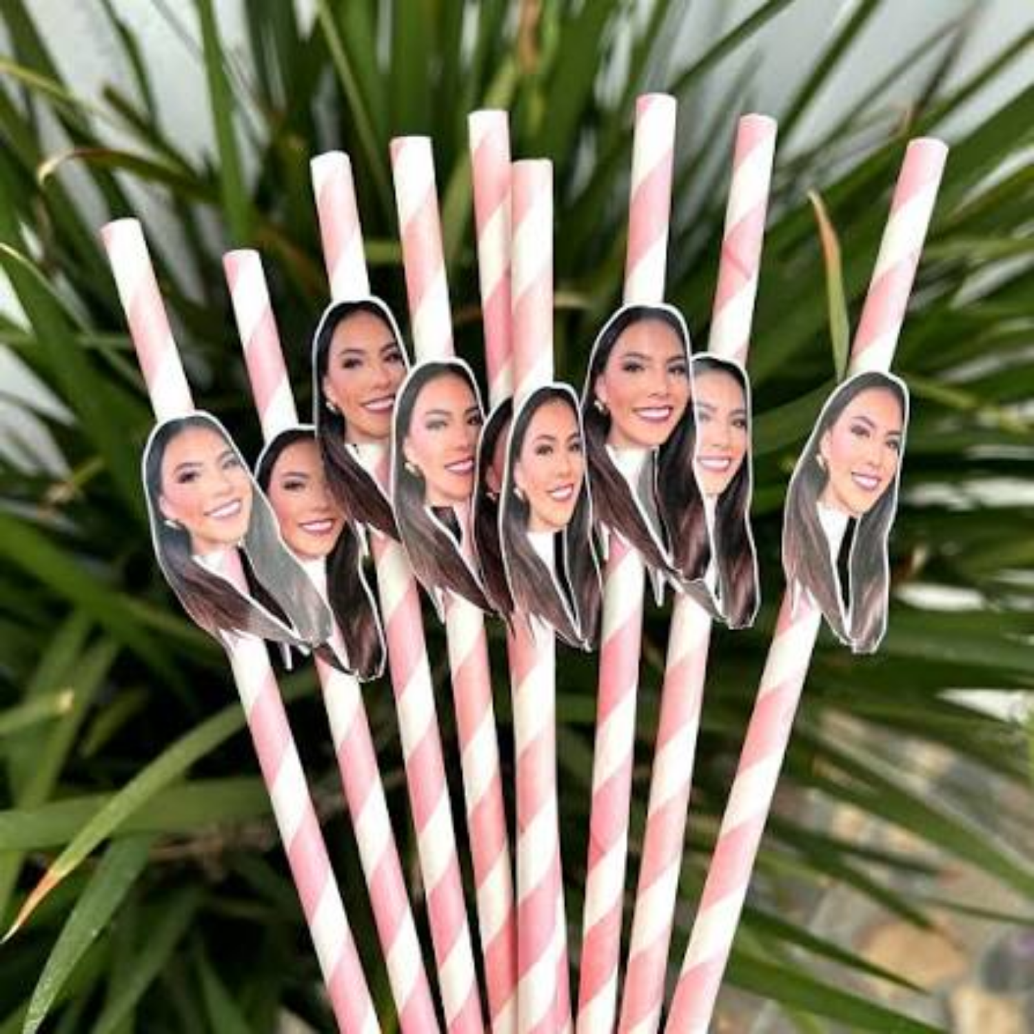 Paper Straws / Popote de Papel Decorativo Rosa Repostería American Crafts