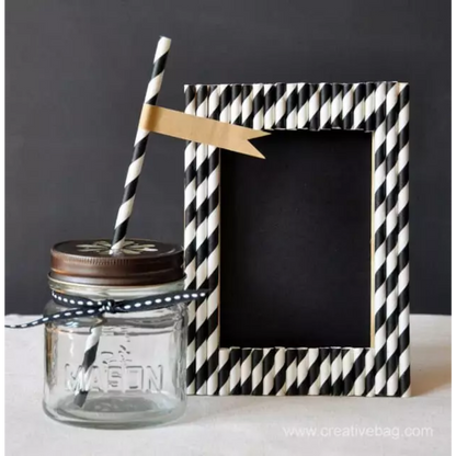 Paper Straws / Popote de Papel Decorativo Rosa Repostería American Crafts