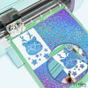 Holographic Opal Leopard Pattern Adhesive Vinyl / Vinil Adhesivo Leopardo Ópalo Holográfico