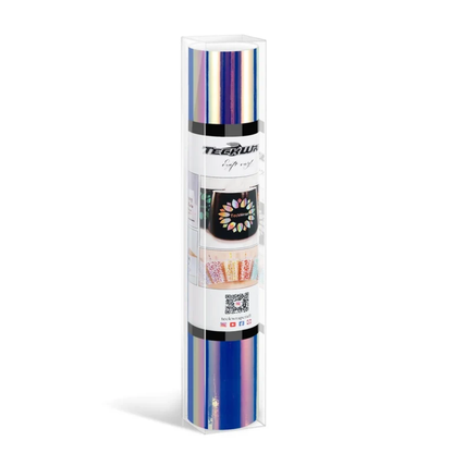 13" Adhesive Craft Opal Hyacinth Blue Vinyl Roll / Vinil Ópalo Cromado Azul Viniles Teckwrap