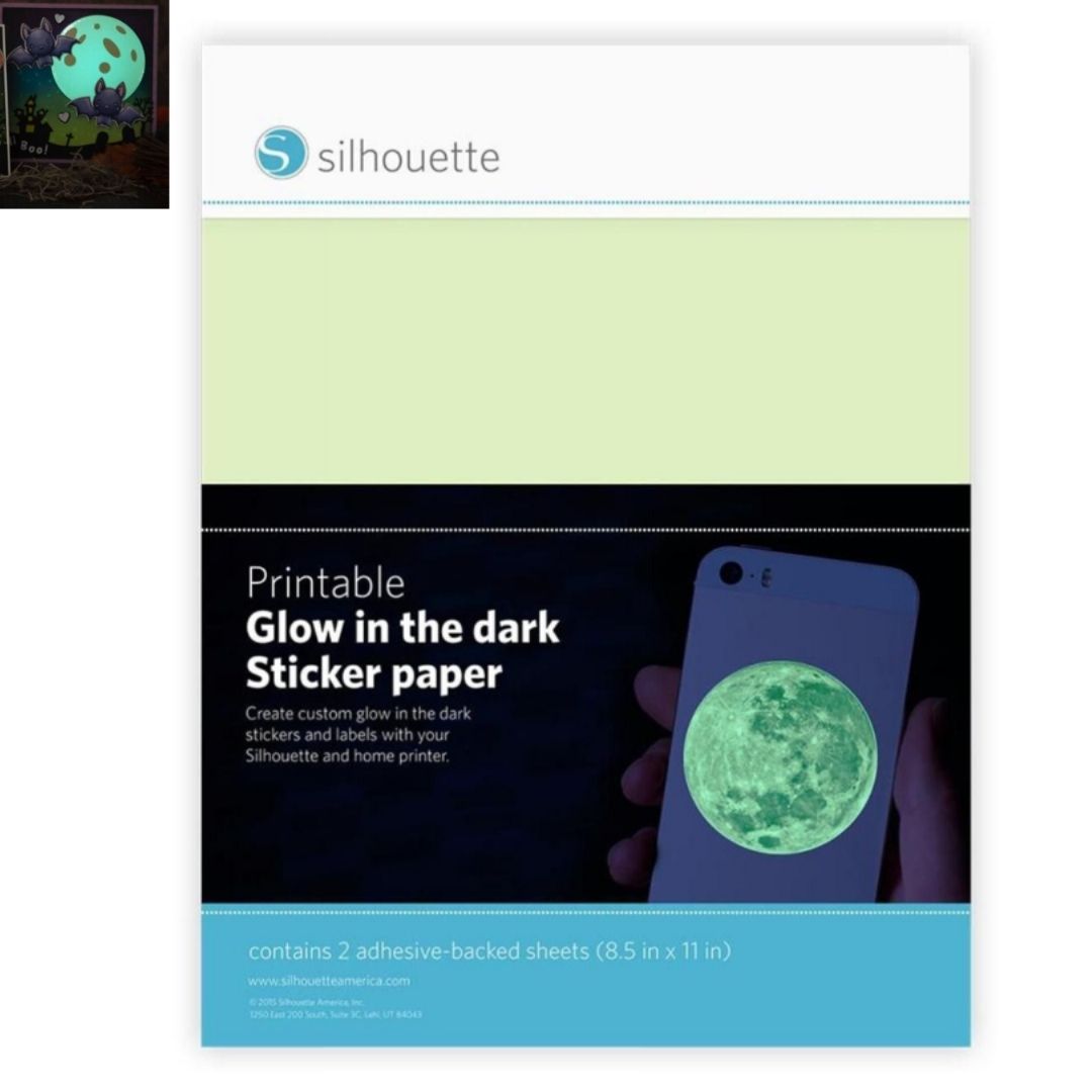 Printable Glow in the Dark Sticker Paper / Papel Adhesivo Imprimible Brilla en la Oscuridad