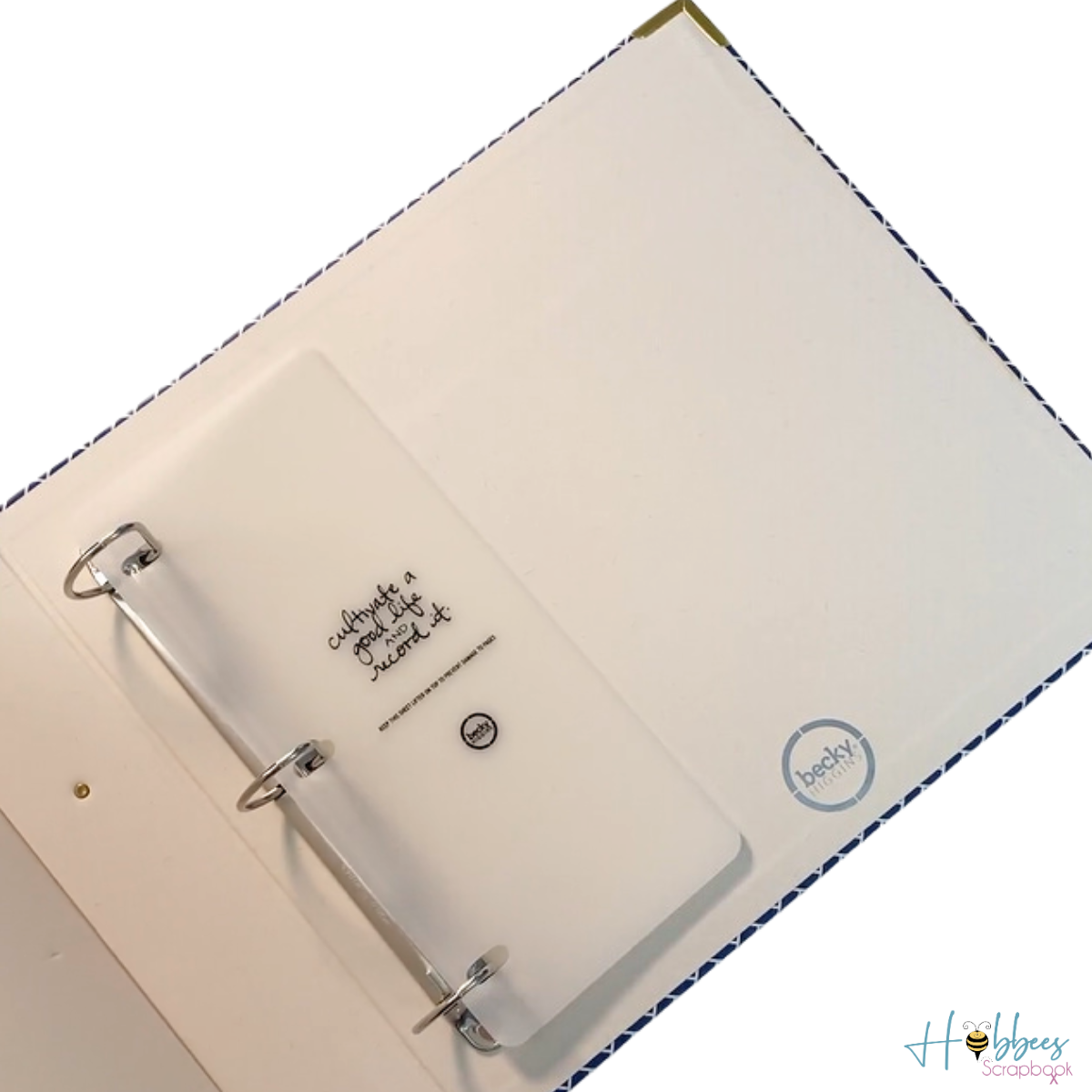 D-Ring Album Navy Weave 12" /  Álbum  Diseño Anillos  Azul Marino 12" Albumes Project Life