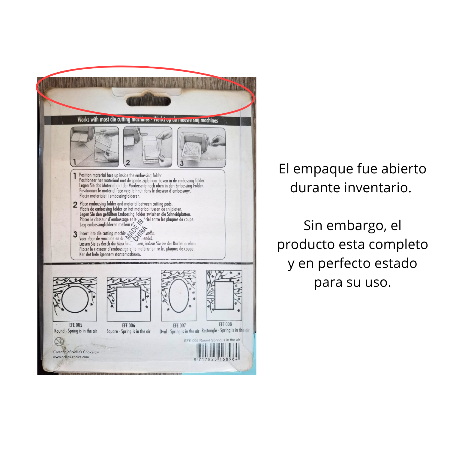 EA Spring in the air Round Embossing Folder / Folder de Grabado de Marco Circular con Flores Folders de Grabado Nellie Snellen