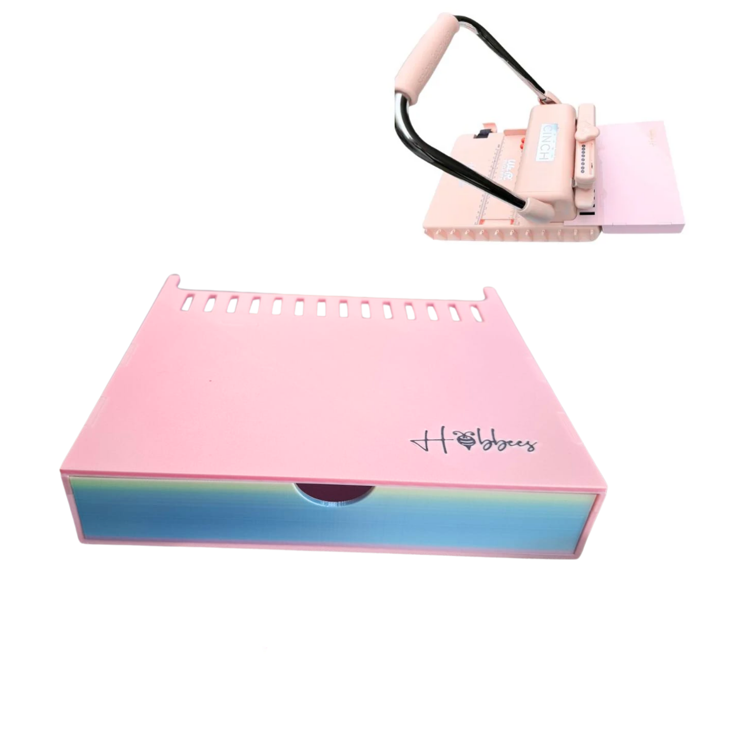 Base con Cajón y Guia para Alinear y Cerrar Arillos con The Cinch Color Arcoíris