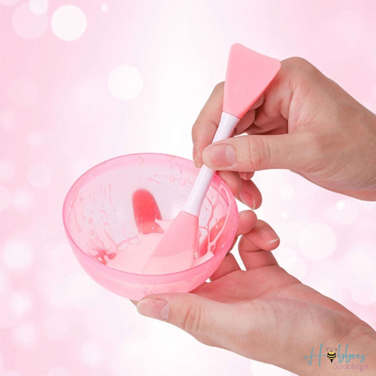 Espátula de Silicón con Dos Puntas Resina Epóxica y Accesorios Hobbees