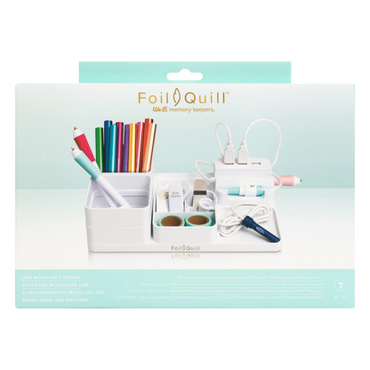 Foil Quill Storage &amp; USB Caddy / Base para USB y Organizador Almacenamiento y Organización We R Memory Keepers