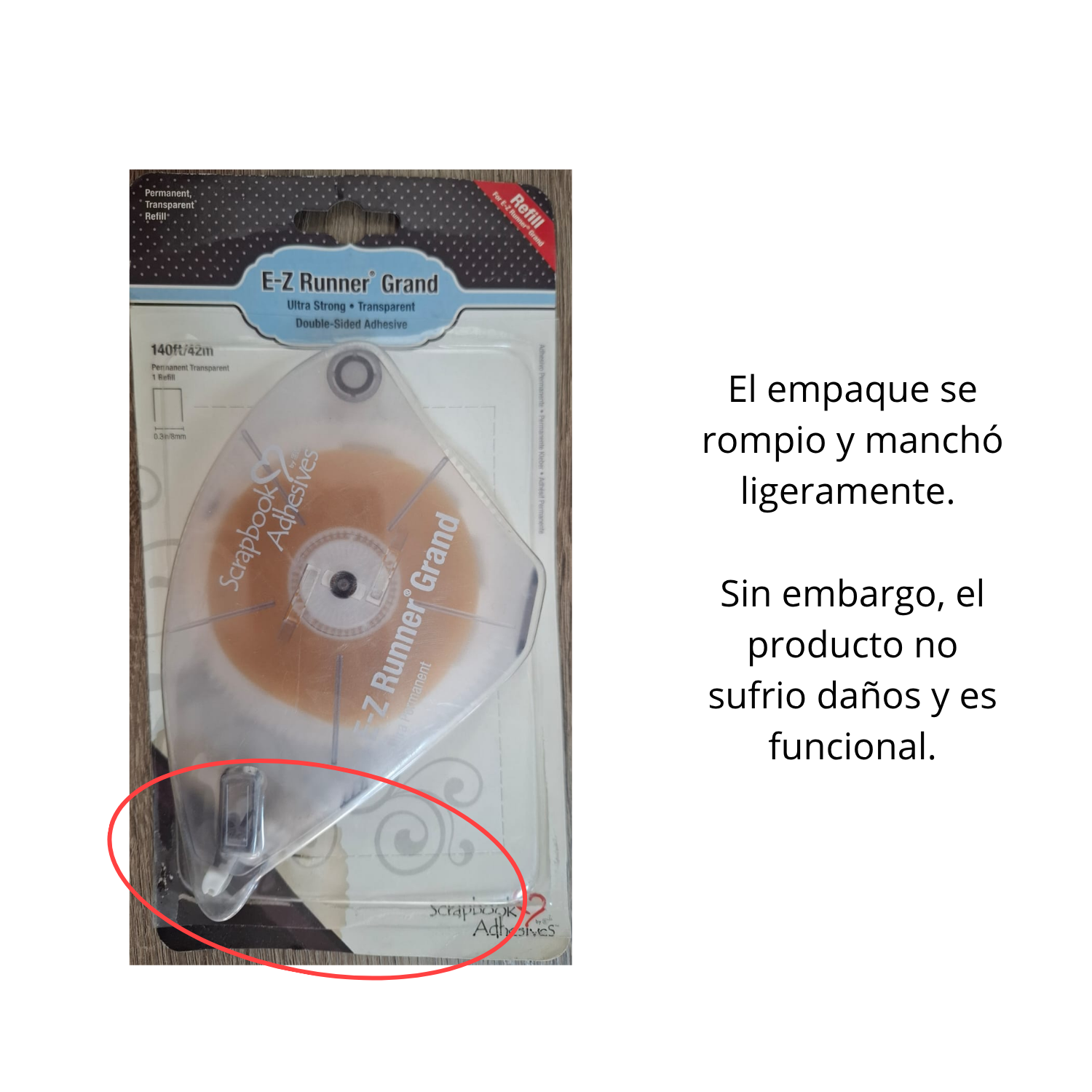 EA EZ Runner Grand Refill Permanent / Repuesto Cinta Lisa Transparente Adhesivos / Pegamentos Scrapbook Adhesives