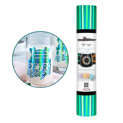 BF Holo Esmerald Green Vinyl / Vinil Sin Burbujas Verde Esmeralda Holográfico Viniles Teckwrap
