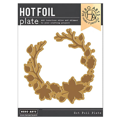 Leafy Branches Glimmer Hot Foil Plate / Placa para Estampado y Grabado Ramas Frondosas Dados de Corte / Suajes / Troqueles Hero Arts