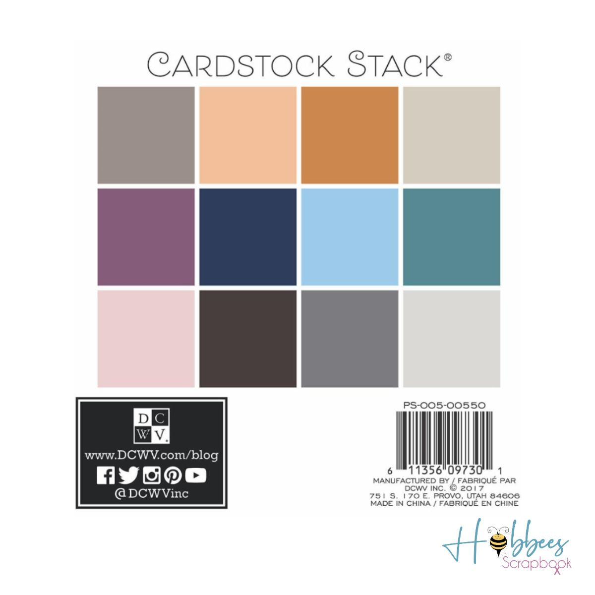 Single-Sided Cardstock Stack Neutrals / Block de Cartulina Texturizada Neutrales