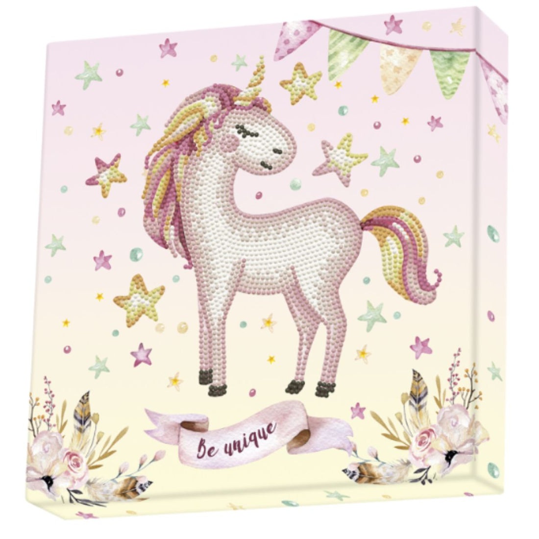 Art Box Kit Be Unique / Pintura con Diamantes Unicornio Pintura Dimensional Diamond Dotz