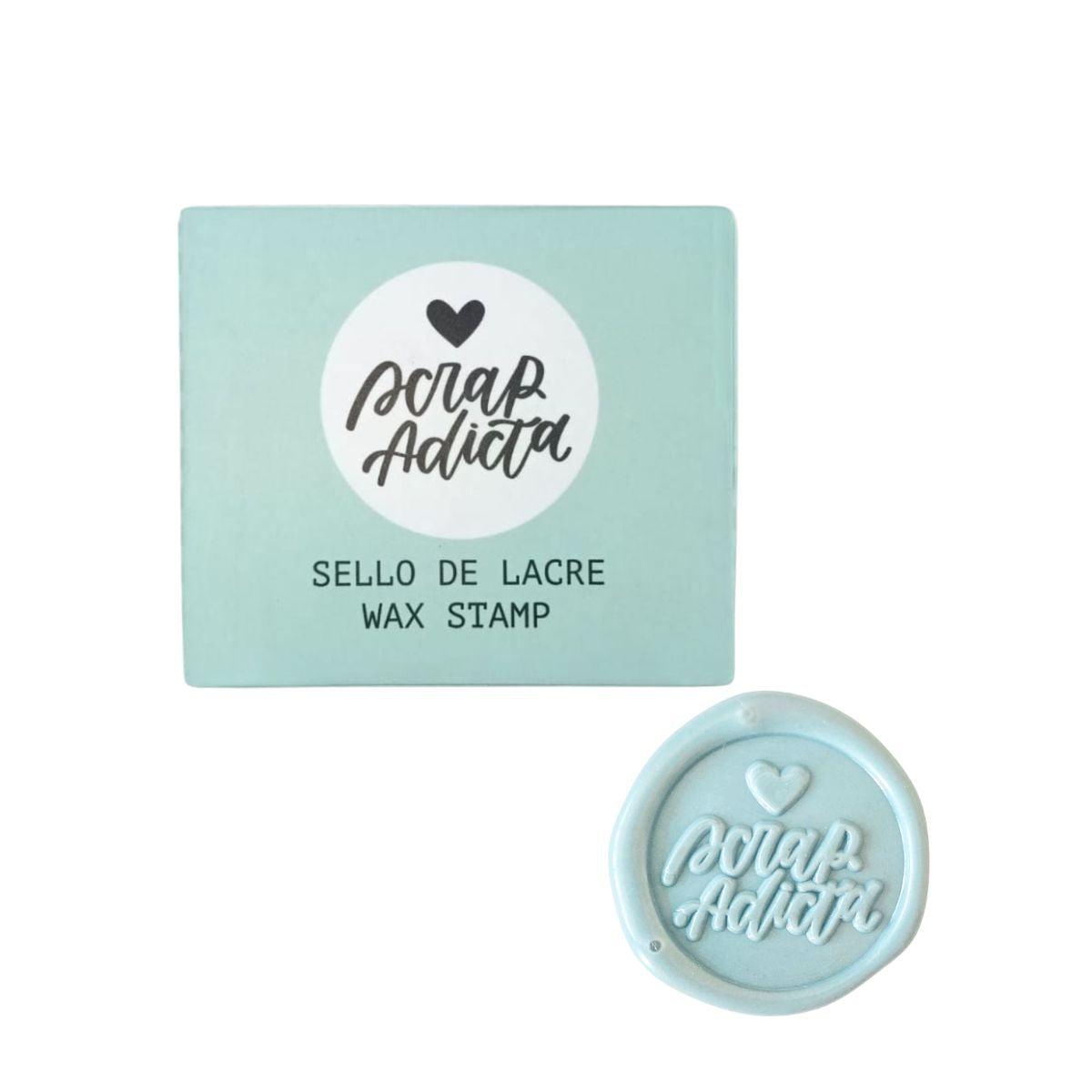 Sello para Lacre &quot;Scrap Adicta&quot; Sellos Mintopía
