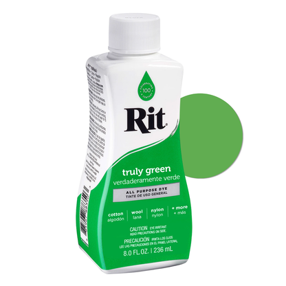 Rit Dye Liquid Truly Green / Líquido para Teñir Verde Truly Pintura para Tela Rit