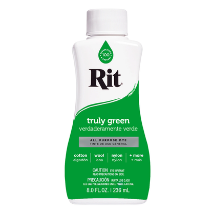 Rit Dye Liquid Truly Green / Líquido para Teñir Verde Truly Pintura para Tela Rit