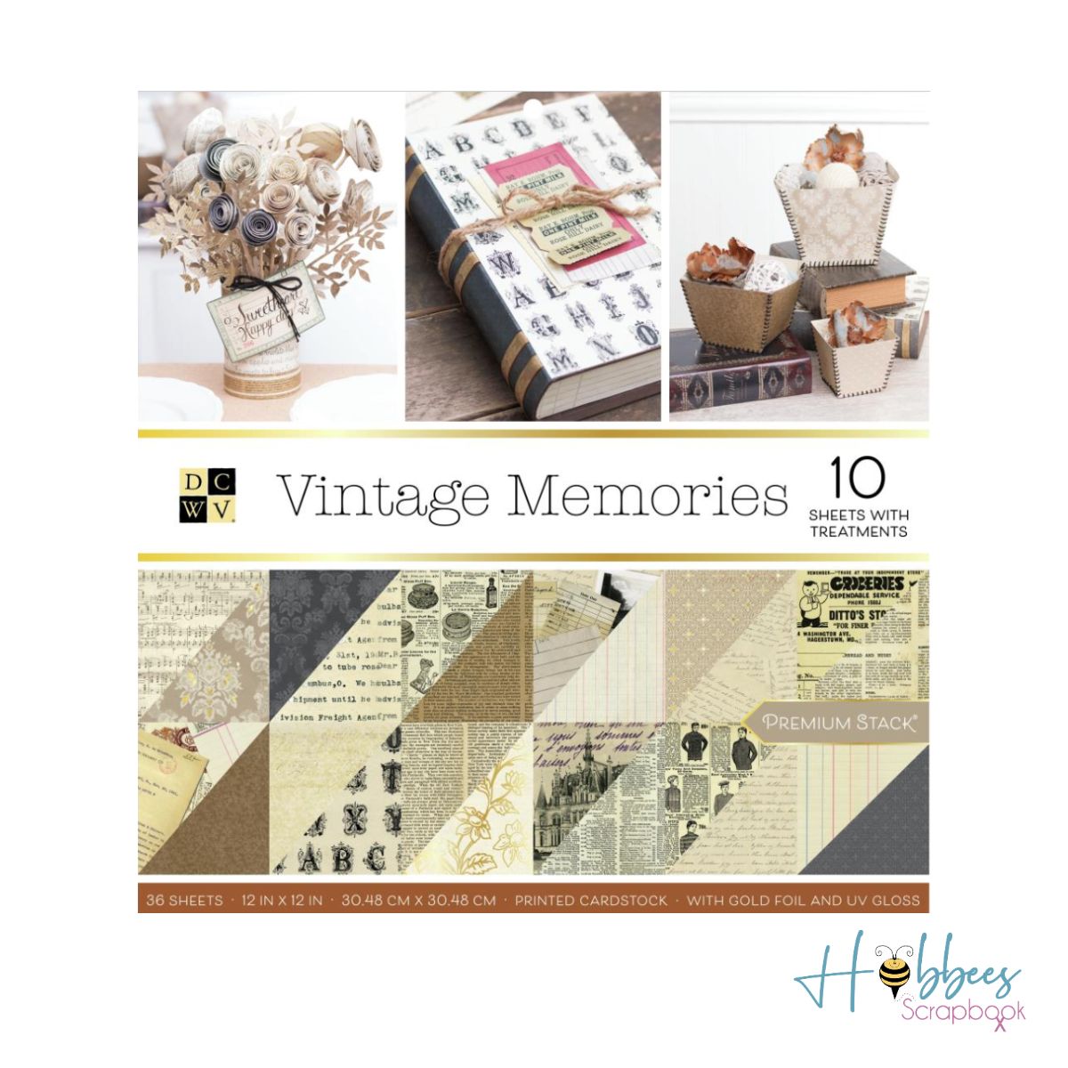 Cardstock Stack Vintage Memories / Block de Cartulina Recuerdos Antiguos