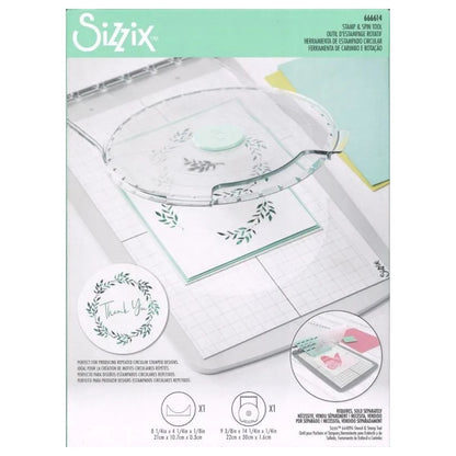 Stamp &amp; Spin Tool / Accesorio Para Plantillas Y Sellos Herramientas Sizzix