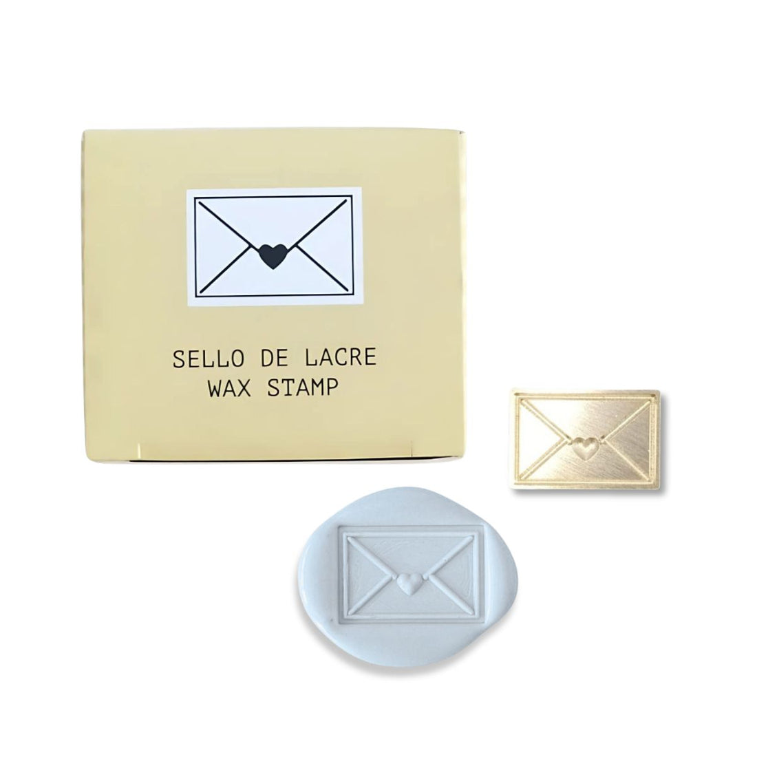 Sello para Lacre &quot;Sobre Corazón&quot; Sellos Mintopía