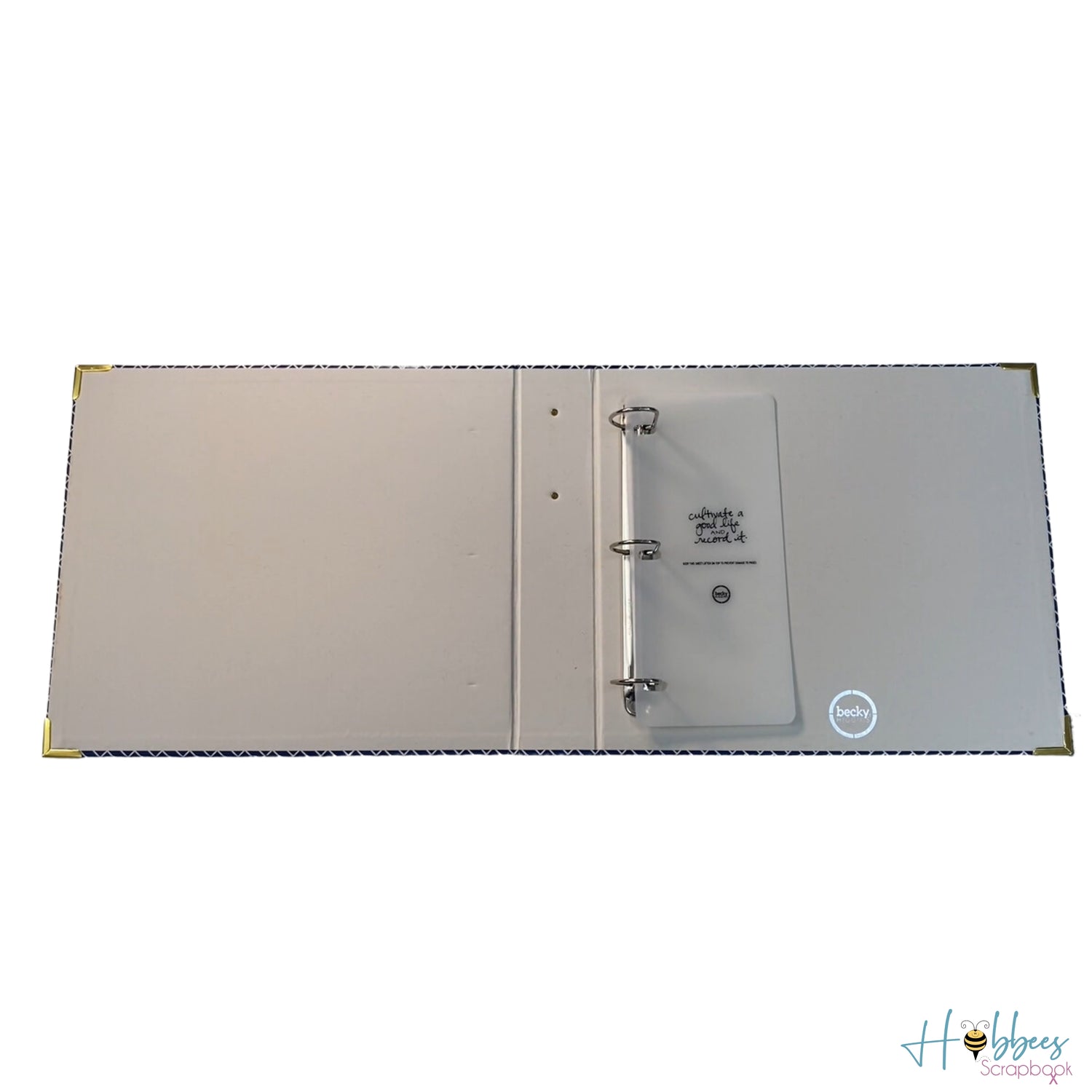 D-Ring Album Navy Weave 12" /  Álbum  Diseño Anillos  Azul Marino 12" Albumes Project Life