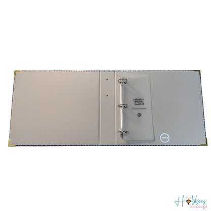 D-Ring Album Navy Weave 12" /  Álbum  Diseño Anillos  Azul Marino 12" Albumes Project Life