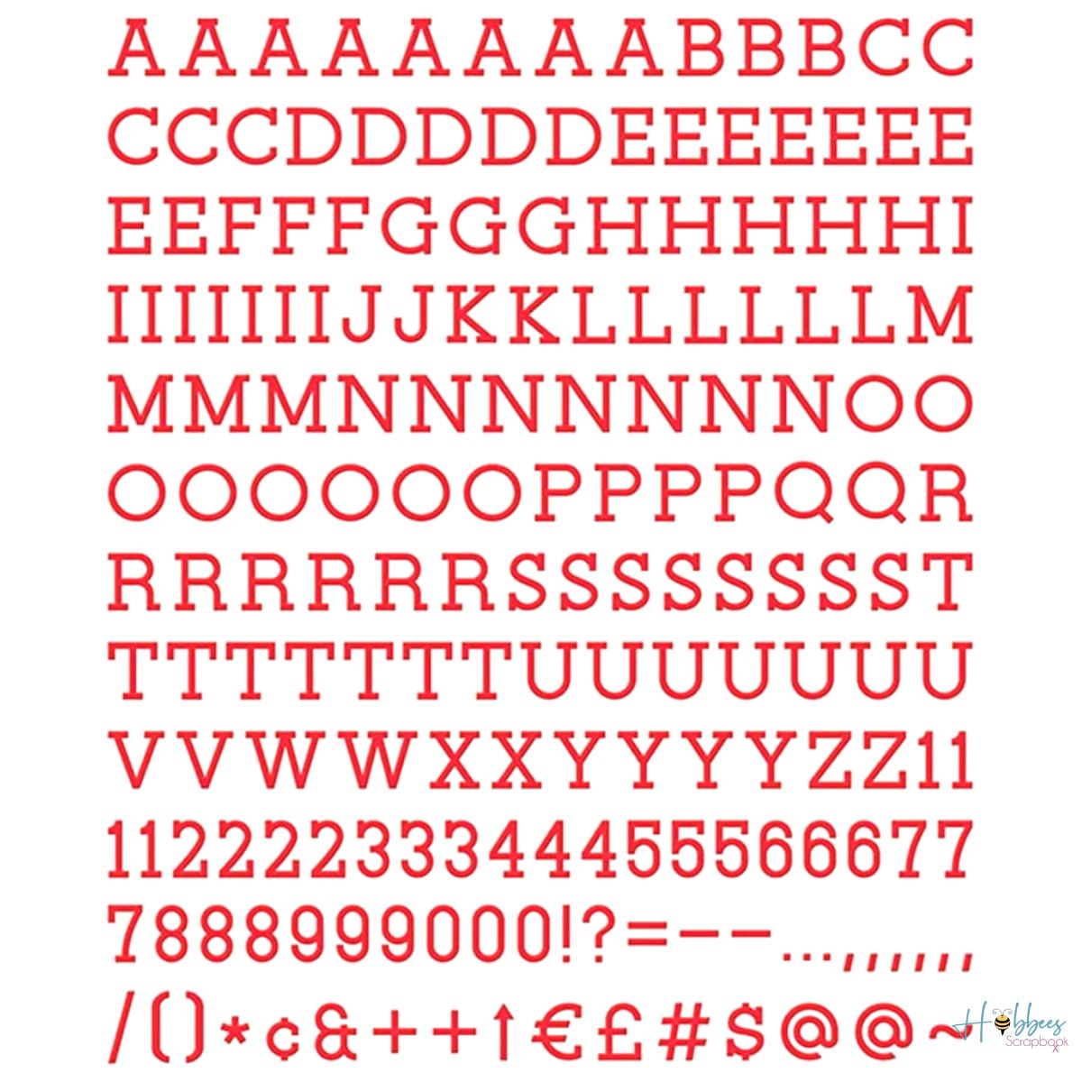 Bosch Letras Rojas Letras Intercambiables Rojas Mayúscula Tablero Pizarrón Menú – Hobbees