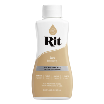 Rit Dye Liquid Tan / Líquido para Teñir Tostado Pintura para Tela Rit