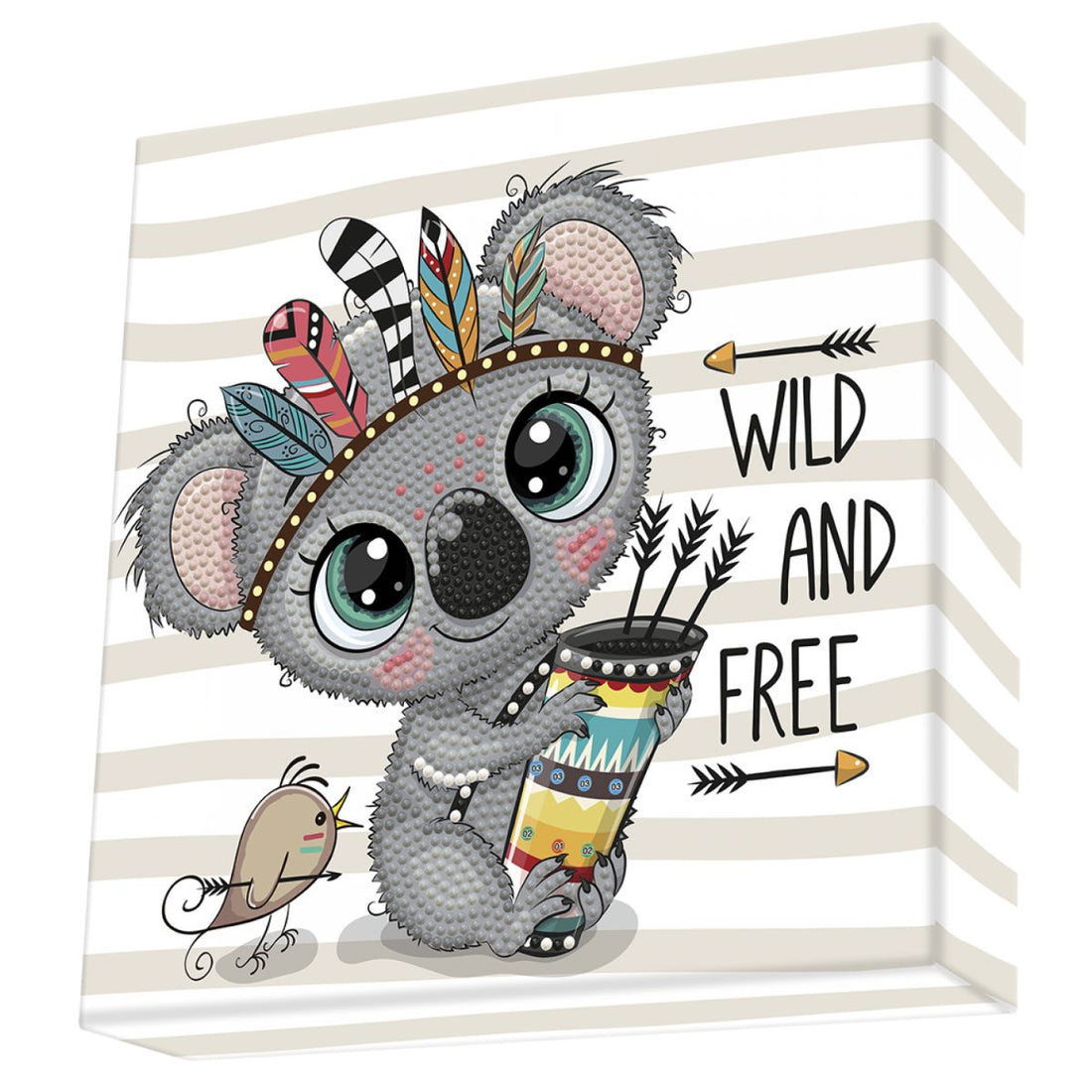 Art Box Kit Wild &amp; Free / Pintura con Diamantes Koala Pintura Dimensional Diamond Dotz