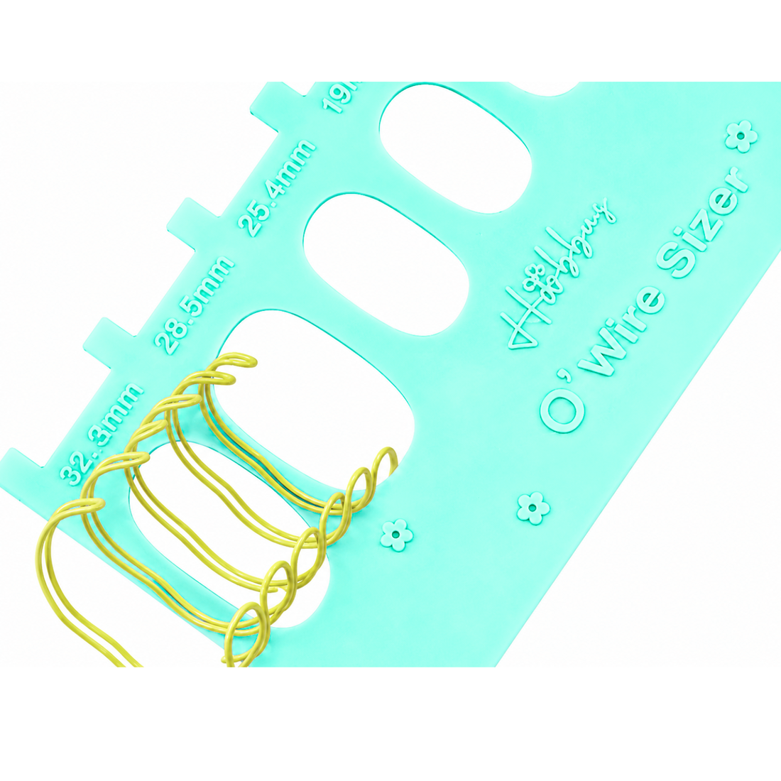 Guía Selector De Arillos Aqua O-Wire Sizer Encuadernacion Hobbees