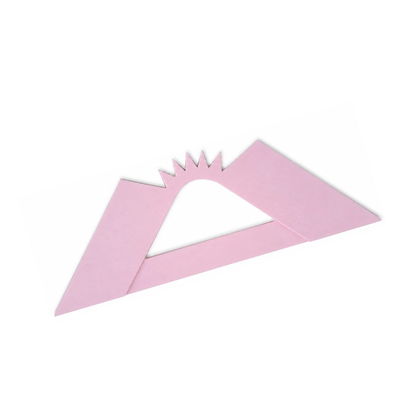 Escuadra Rosa de Encuadernación Redondeadas