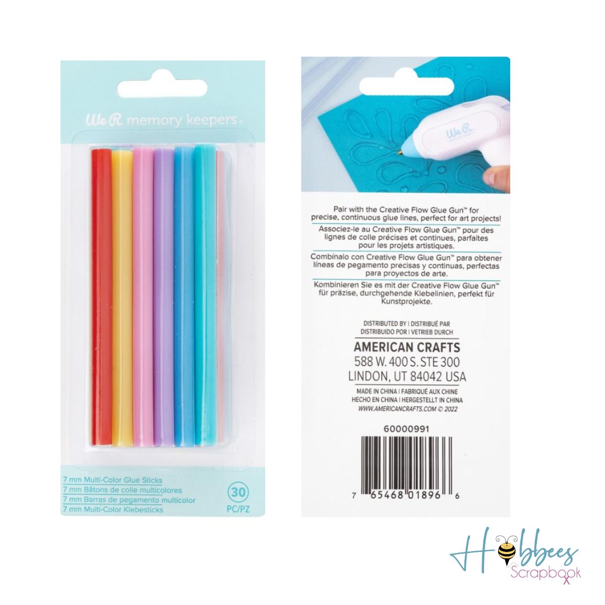 Multi-Color Glue Sticks / Barras de Pegamento Multicolor
