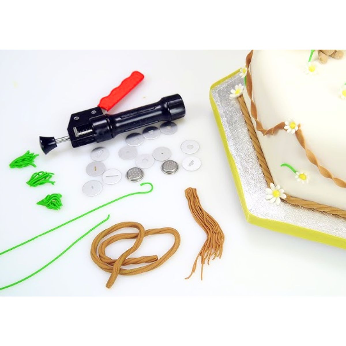 Clay Extruder Gun / Duya Extrusora con 20 Discos Herramientas para Modelado Hobbees