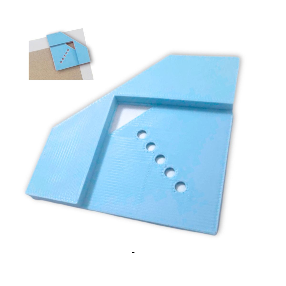 Esquinero Azul Guía de Corte para Encuadernación Y Elástico Encuadernacion Hobbees