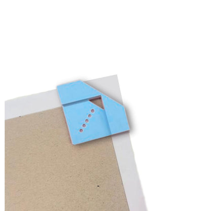 Esquinero Azul Guía de Corte para Encuadernación Y Elástico Encuadernacion Hobbees