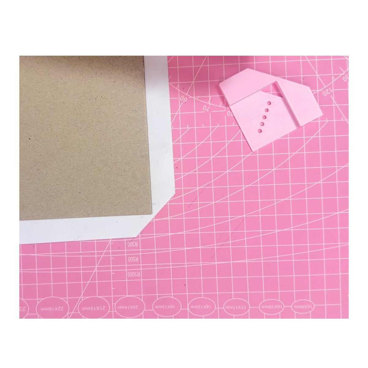 Esquinero Guía de Corte para Encuadernación Y Elástico Rosa Encuadernacion Hobbees
