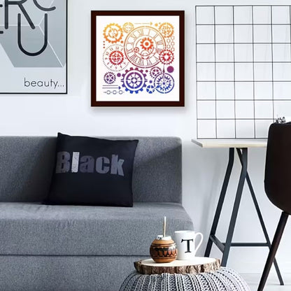 Esténcil de Relojes y Engranes 30.5cm Esténciles / Plantillas Hobbees