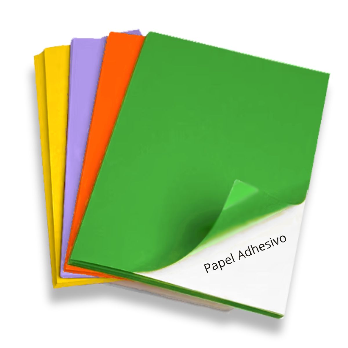 40 Hojas de Papel Adhesivo de Colores 80gr Papel Hobbees