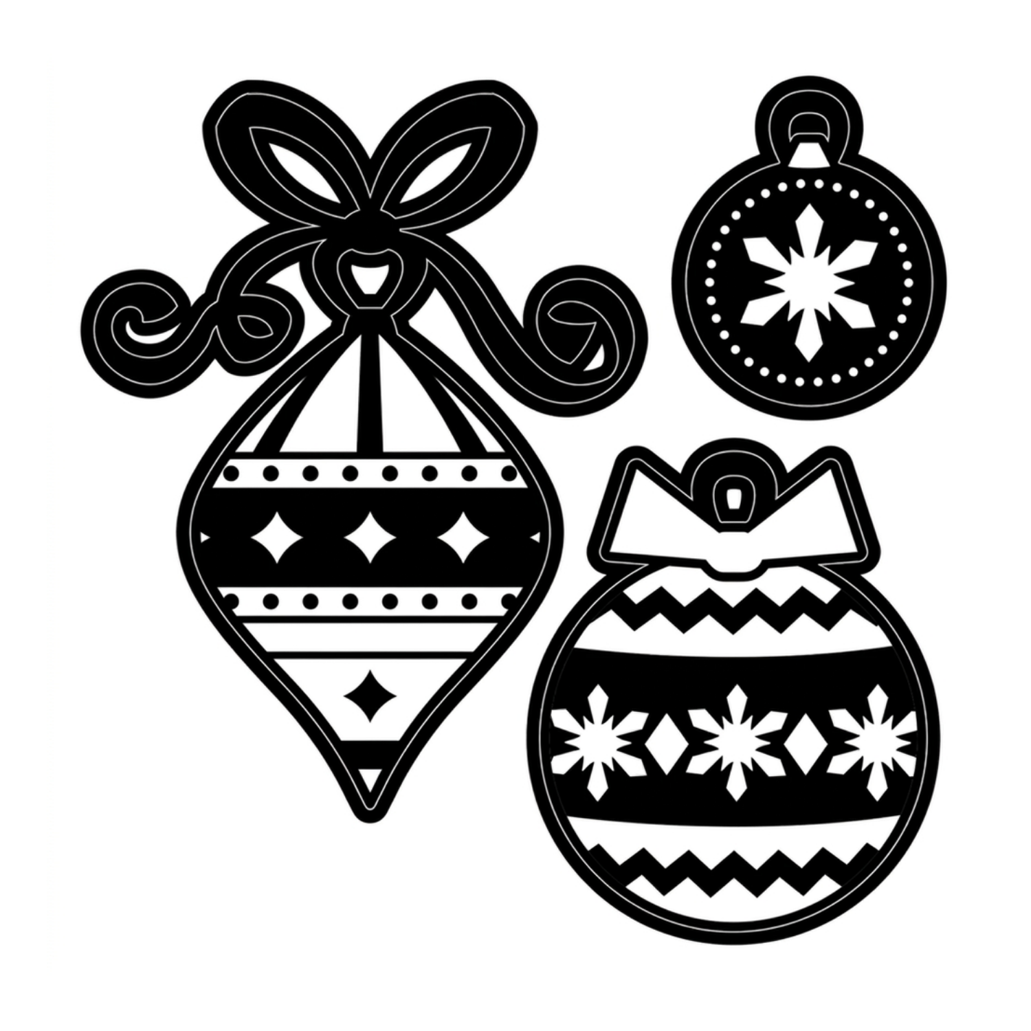 Ornaments Dies / Adornos Navideños Dados de Corte / Suajes / Troqueles Darice