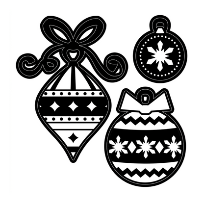 Ornaments Dies / Adornos Navideños Dados de Corte / Suajes / Troqueles Darice