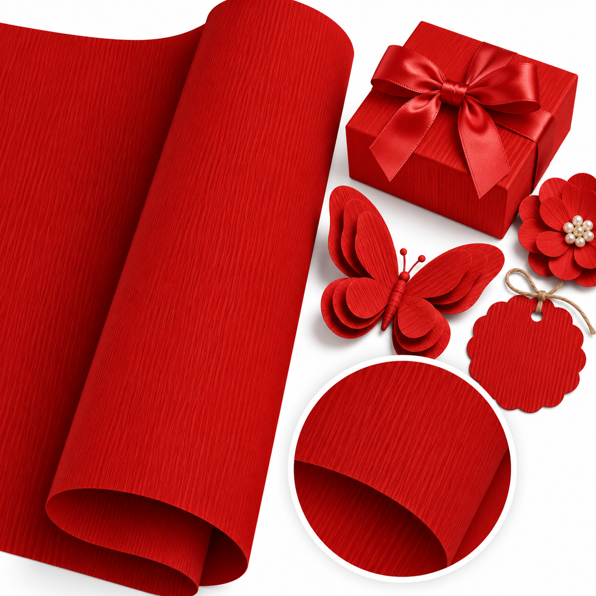 Fourz Cardstock Classic Red / Cartulina Color Rojo Clásico 30.5 cm Papel, Hojas Sueltas Bazzill
