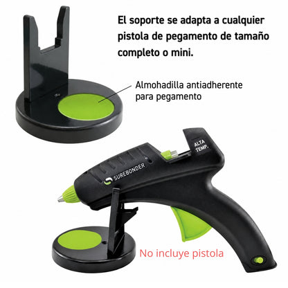 Glue Gun Stand &amp; Non-Stick Pad / Soporte para Pistola de Silicón Accesorios SureBonder